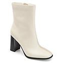 Journee Collection Womens Tru Comfort Foam January Bootie - Ivory/Off White - Size 9 | HSN