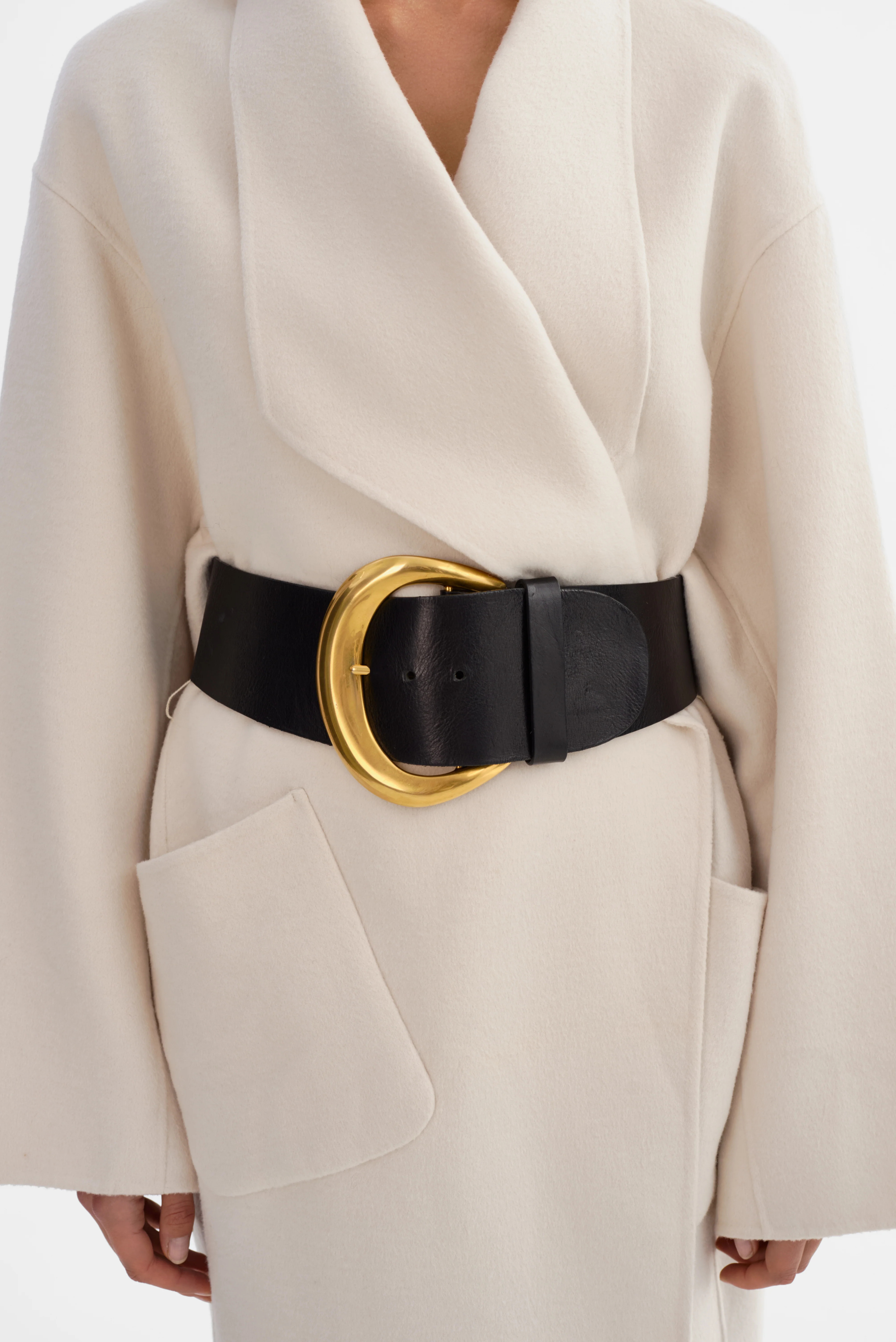 FLORENCE | Large Gold Buckle Belt | LAMARQUE