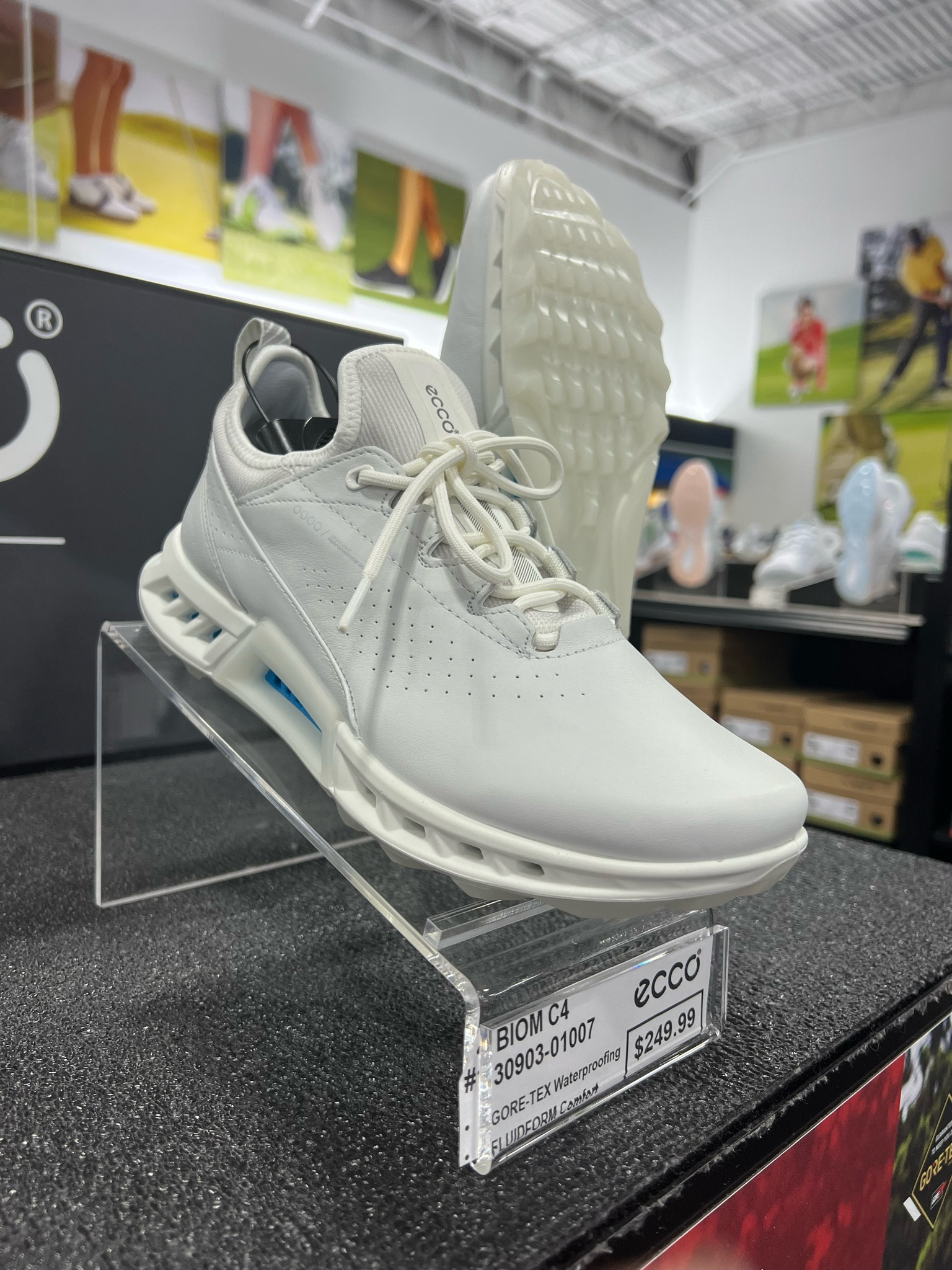 Women’s Golf Ecco BIOM C4 Waterproof golf shoe | golfer 