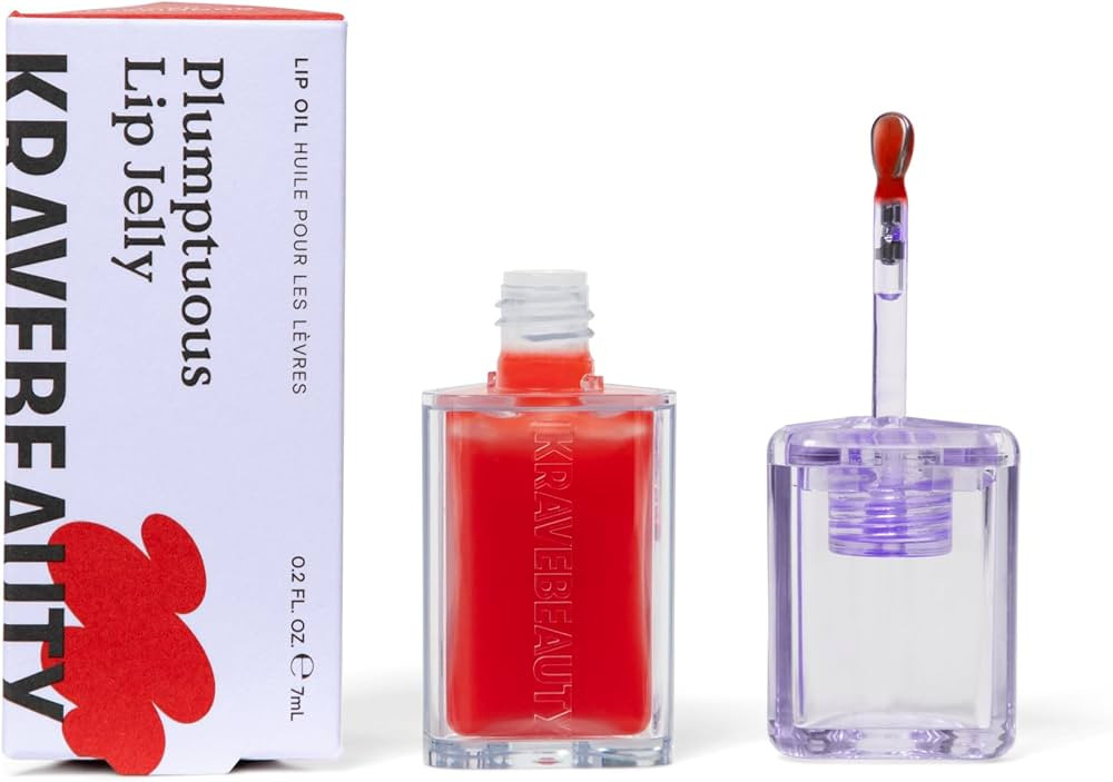 KraveBeauty Plumptuous Lip Jelly 0.24 fl oz, Antioxidant-rich Lip Oil with a Sheer & Buildable Ti... | Amazon (US)