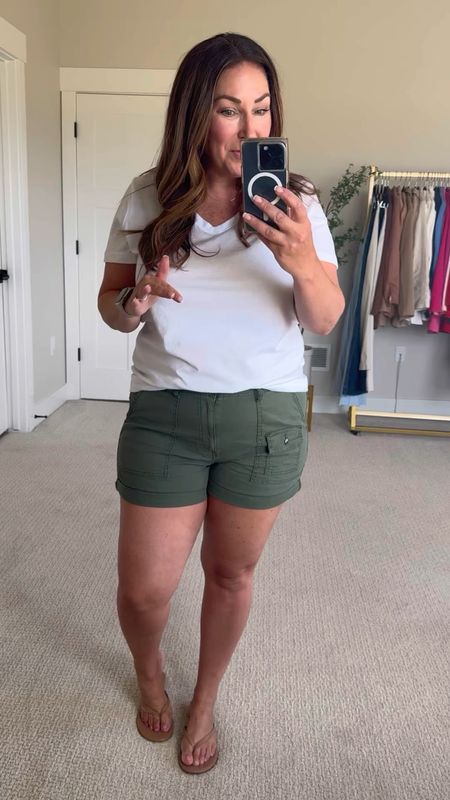 Summer outfits from @walmart 

Fit Tips: wearing 14 in cargo shorts, L in soft and athletic shorts and large in both tees. 

#walmartpartner #walmartfashion @WalmartFashion

#LTKSeasonal #LTKMidsize #LTKOver40