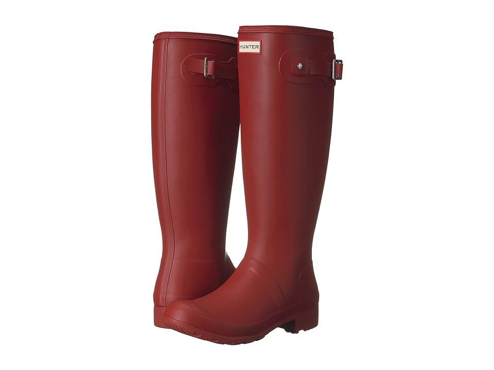 Hunter Original Tour Packable Rain Boot (Military Red) Women's Rain Boots | Zappos