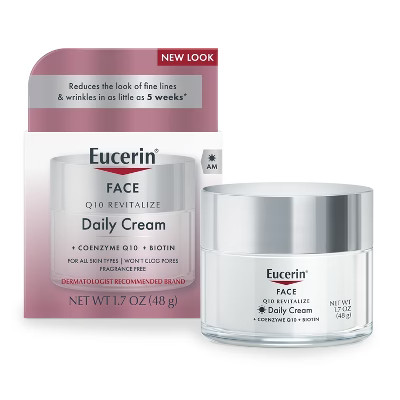 Eucerin Q10 Anti-Wrinkle Sensitive Skin Unscented Face Cream - 1.7oz | Target