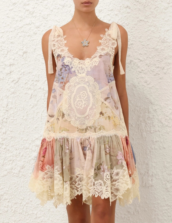 Cascadian Lace Mini Dress | ZIMMERMANN (US, CA, EU, MENA)