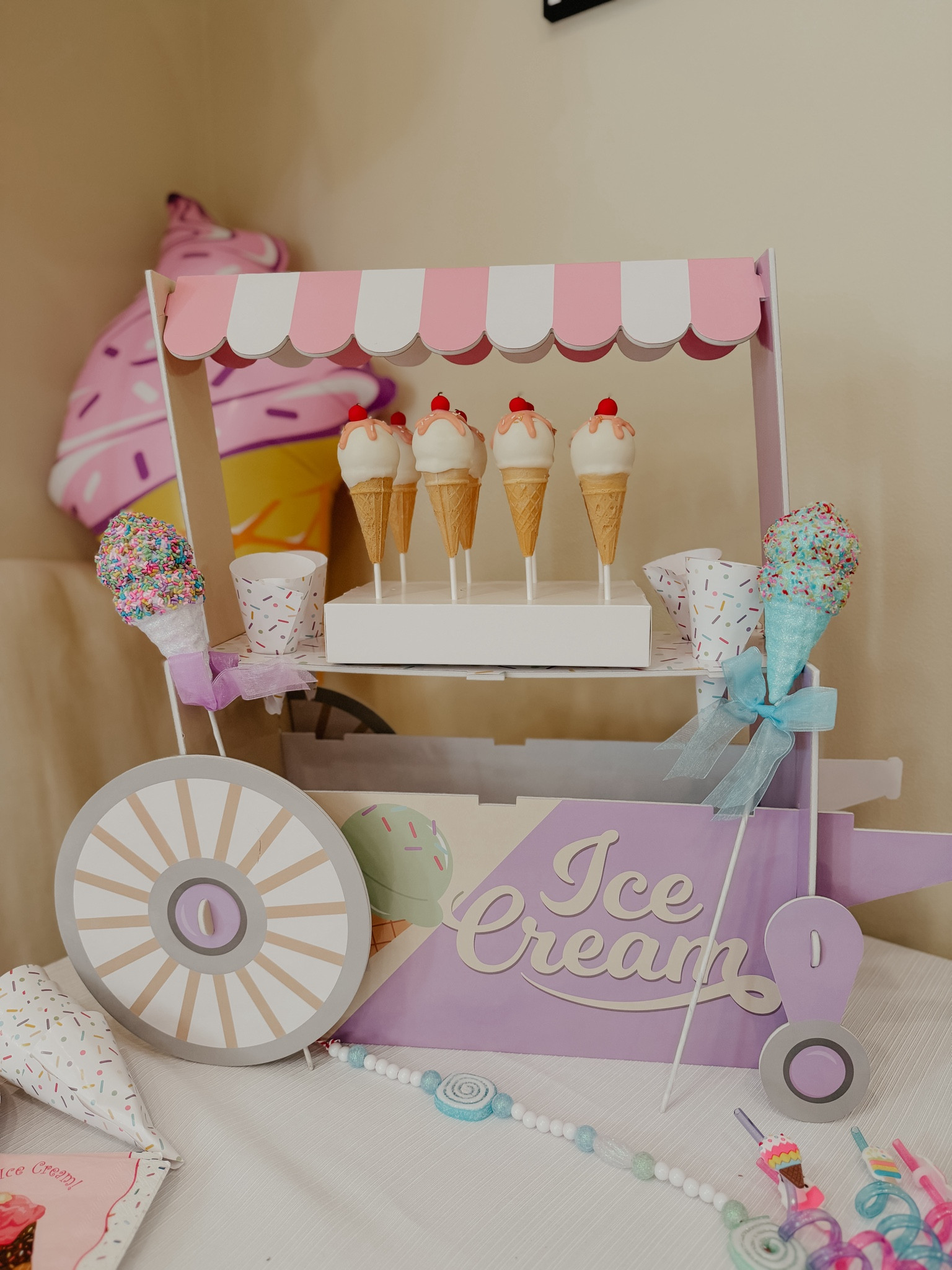 Ice Cream Party Details 🍦🍰🍭 #birthdayparty 

#LTKfamily #LTKparties #LTKkids