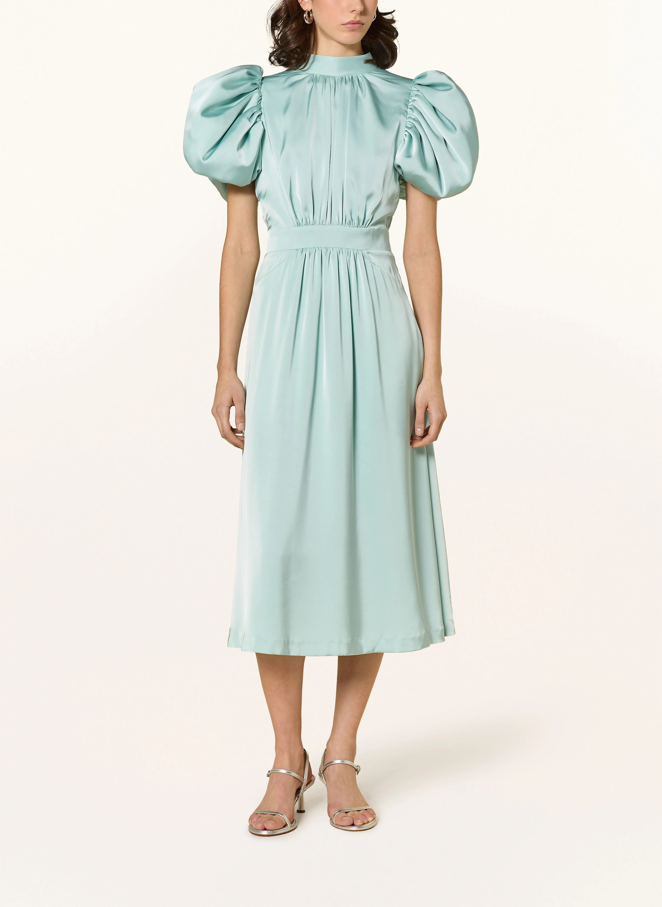 ROTATE Satinkleid mit Cut-out in mint | Breuninger (DACH)