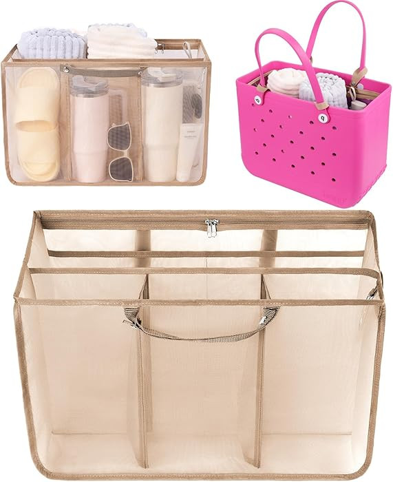 OUTXE Beach Bag Organizer Compatible with X Large Bogg Bag Accessories Inserts, Lightweight Mesh ... | Amazon (US)