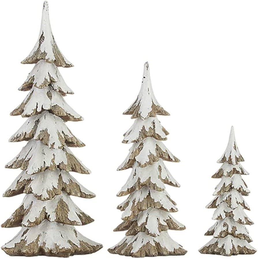RAZ Imports 2022 Winter Cottage 16.25" Snowy Tree, Set of 3 | Amazon (US)