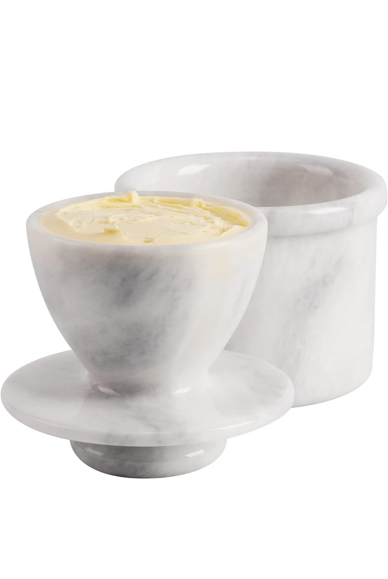 Marble Butter Crock