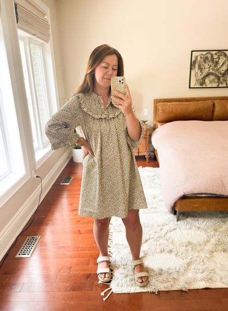 I love wearing poplin cotton dresses in the summer. They are durable and dry quickly which is great when you’re toting around dirty and wet kids all summer! This one is second hand and I found another one linked below along with similar styles. I’m wearing a medium and released the hem so the original is shorter  

#LTKsalealert #LTKstyletip #LTKFind