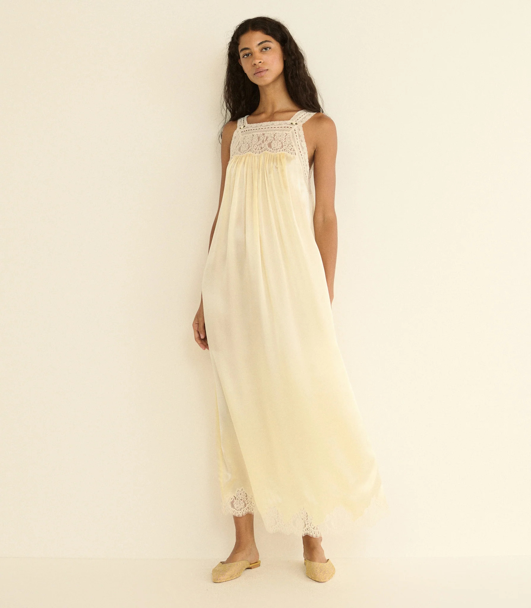 Luciane Dress - Vanilla | DÔEN | DOEN