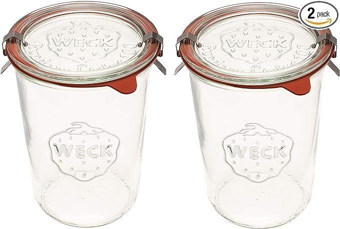 Weck Canning Jars 743 - Mold Jars made of Transparent Glass - Eco-Friendly - Storage for Food, Yo... | Amazon (US)
