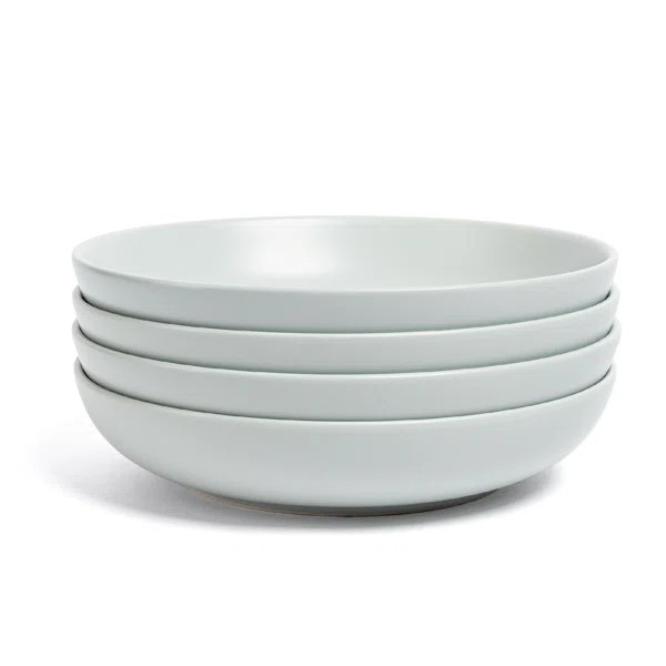 over&back Coupe 30oz Semi Hand-Finished Stoneware Dinner Bowls, Set of 4 | Wayfair North America