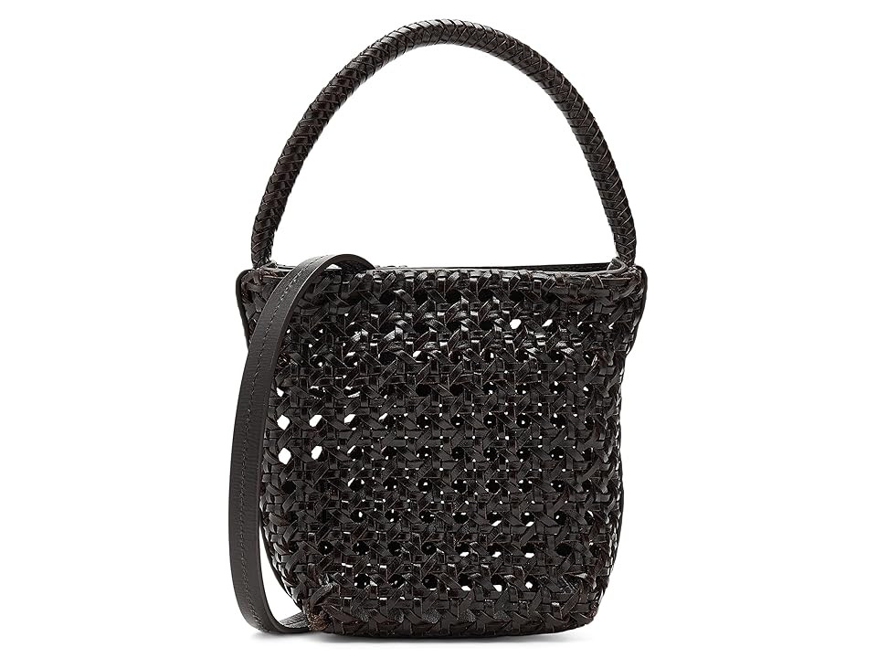 Madewell Micro Caning Bucket Women's Handbags Dark Carob, Leather | Zappos