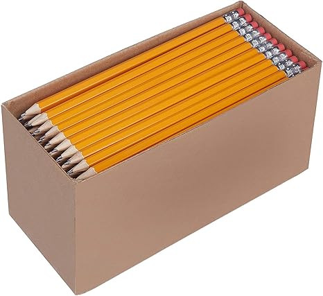 AmazonBasics Pre-sharpened Wood Cased #2 HB Pencils, 150 Pack | Amazon (US)