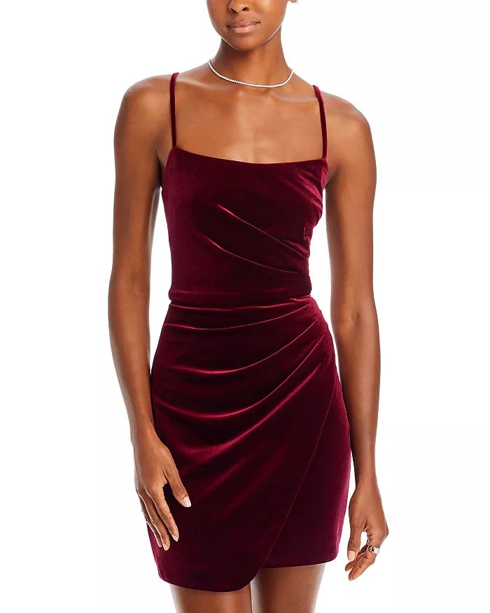 Ruched Velvet Mini Dress - 100% Exclusive | Bloomingdale's (US)