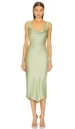 x REVOLVE Kylen Midi Dress in Sage Green Midi Dress Midi Wedding Guest Dress Midi Cocktail Dress | Revolve Clothing (Global)