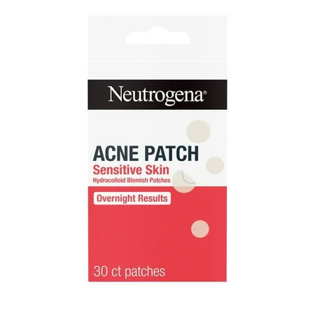 Neutrogena Sensitive Skin Pimple Patches, Hydrocolloid Patches, Acne Treatment, 2 Sizes, 30 Count | Walmart (US)