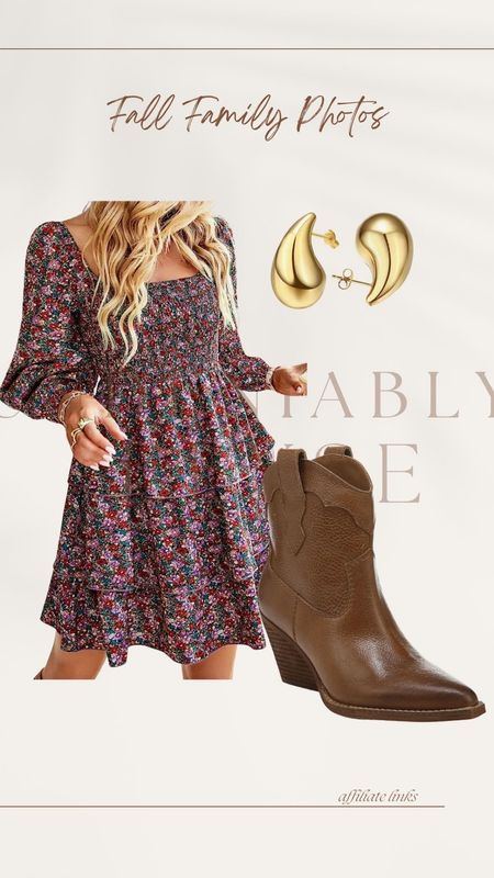 The cutest look for those upcoming Fall family pictures! 

UndeniablyElyse.com

Floral dress, family pictures, fall pictures, western boots, booties, drop earrings, gold earrings, tall girl looks, gold jewelry looks

#LTKSeasonal #LTKunder50 #LTKstyletip
