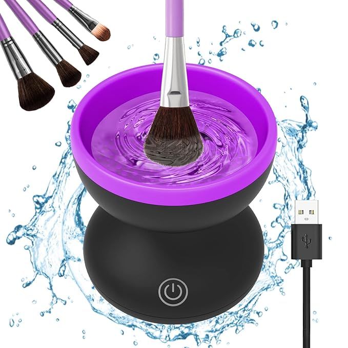 Electric Makeup Brush Cleaner- Catcan Make Up Brush Cleaner Machine for Portable Automatic USB Co... | Amazon (US)