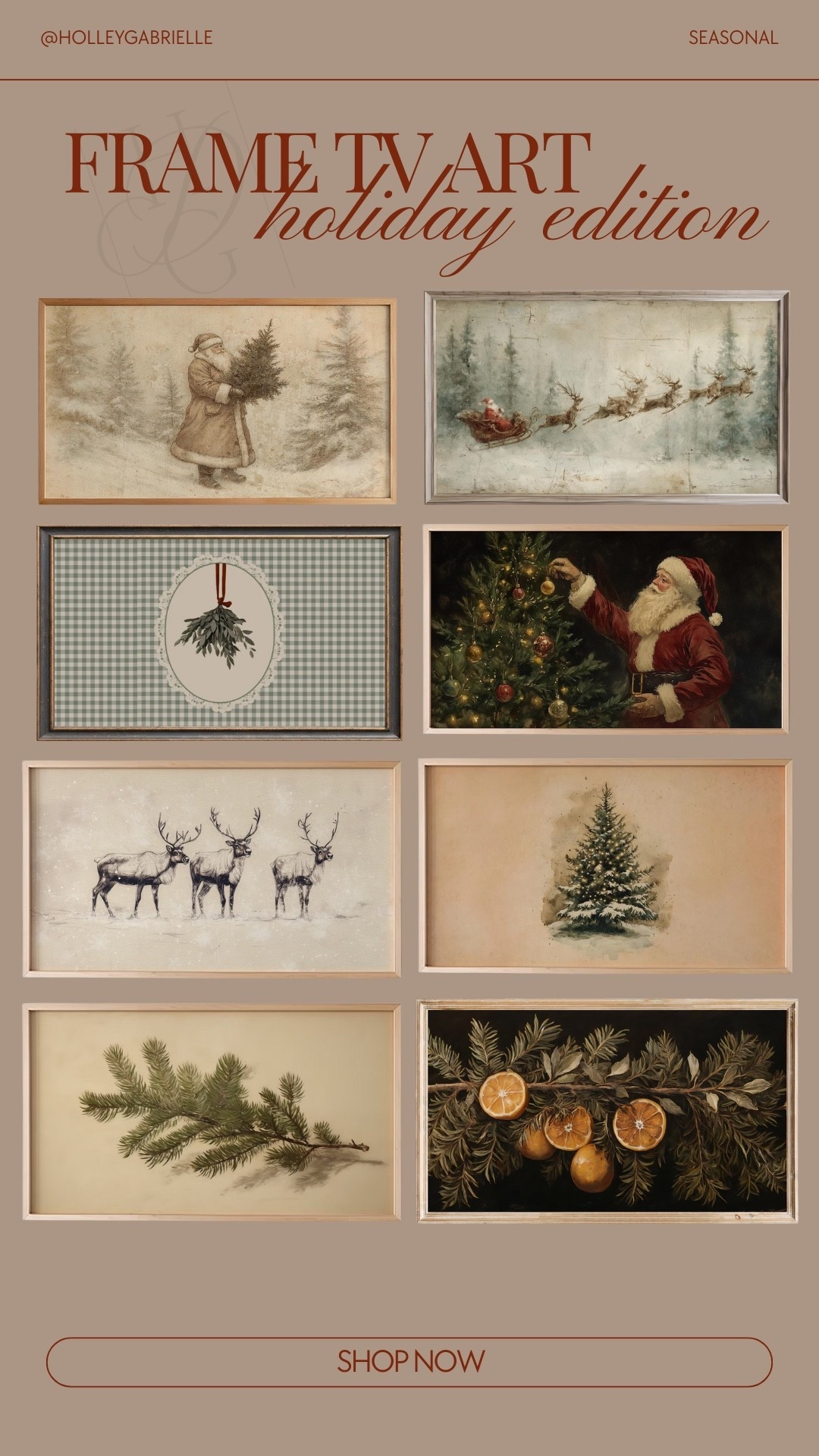 LOVEEEE me some holiday frame tv art🎄✨ some cutie options!!!

Frame tv art / christmas / Santa / cozy home / Holley Gabrielle / small shop 

#LTKFindsUnder50 #LTKHome #LTKHoliday