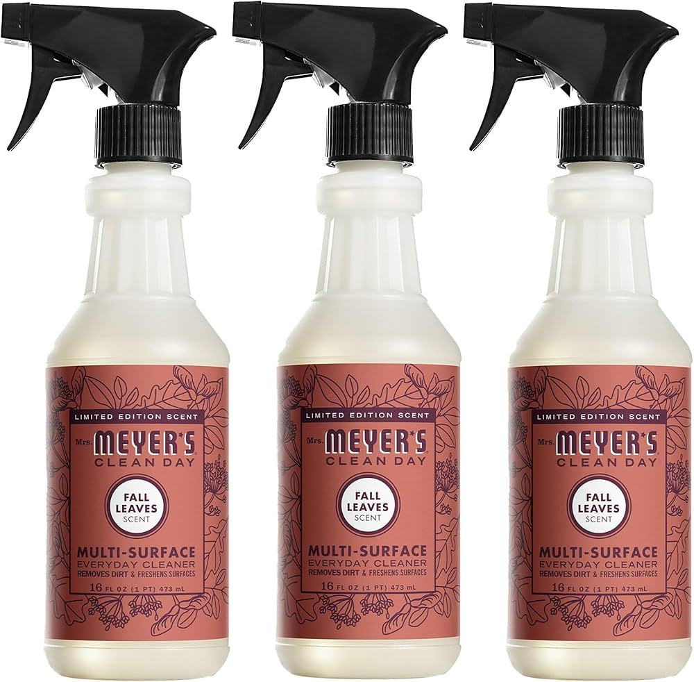 Mrs. MEYER'S CLEAN DAY Multi-Surface Everyday Cleaner, Fall Leaves Scent, 16 fl oz (Pack of 3) | Amazon (US)