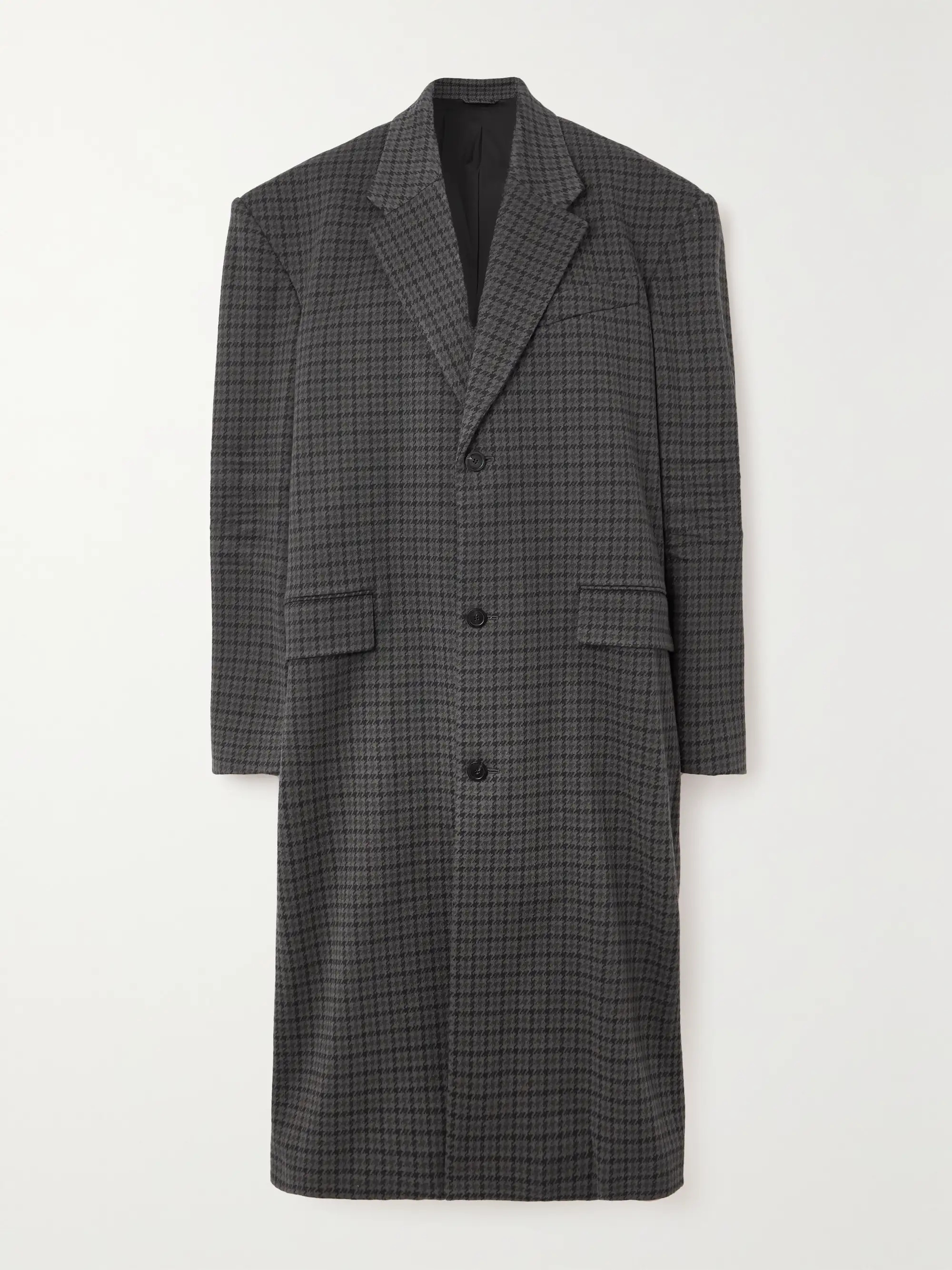 Oversized houndstooth cotton-blend coat | NET-A-PORTER (UK & EU)