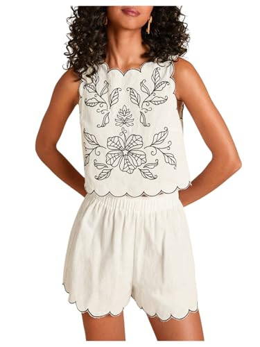 MakeMeChic Women's 2 Piece Set Boho Beach Vacation Outfits Floral Crop Tops Shorts Set | Amazon (US)