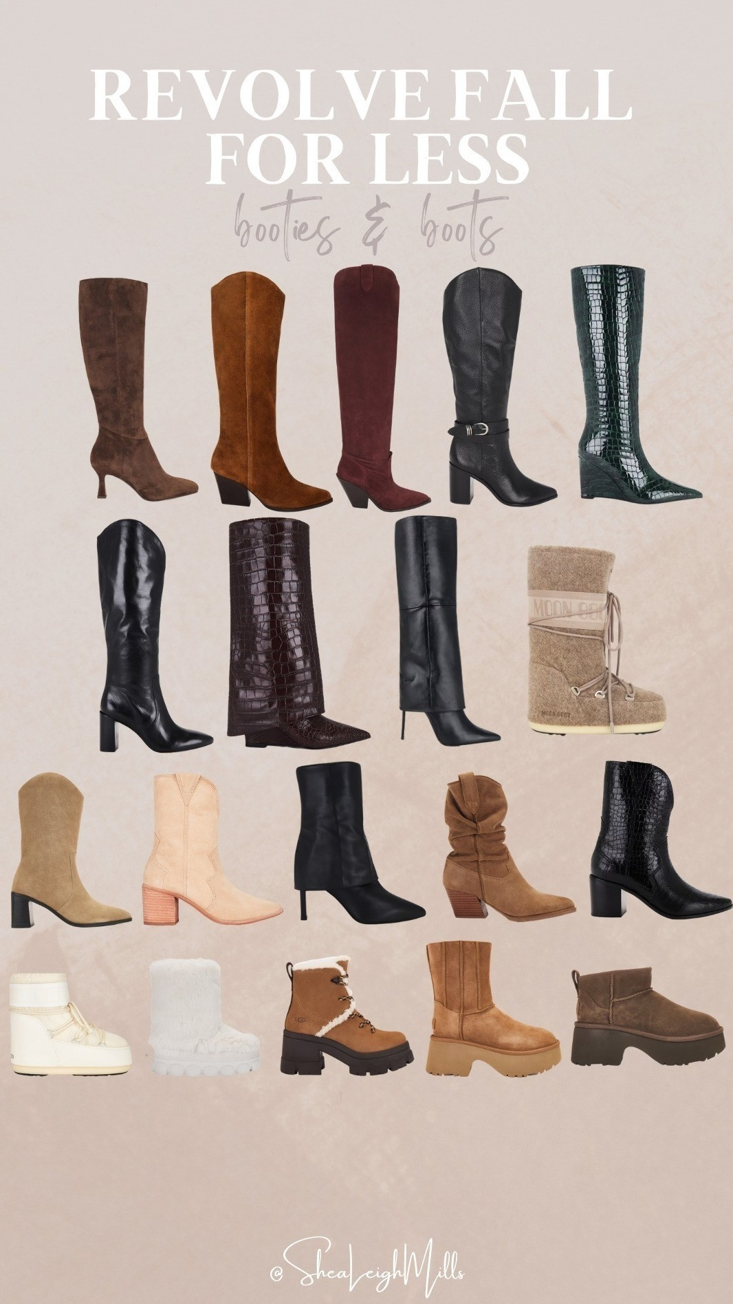 Step into fall with the latest Revolve boots and booties. 

From chic knee-highs to cozy winter boots, these styles are perfect for every outfit. 

 #FallBoots #Revolve #BootSeason