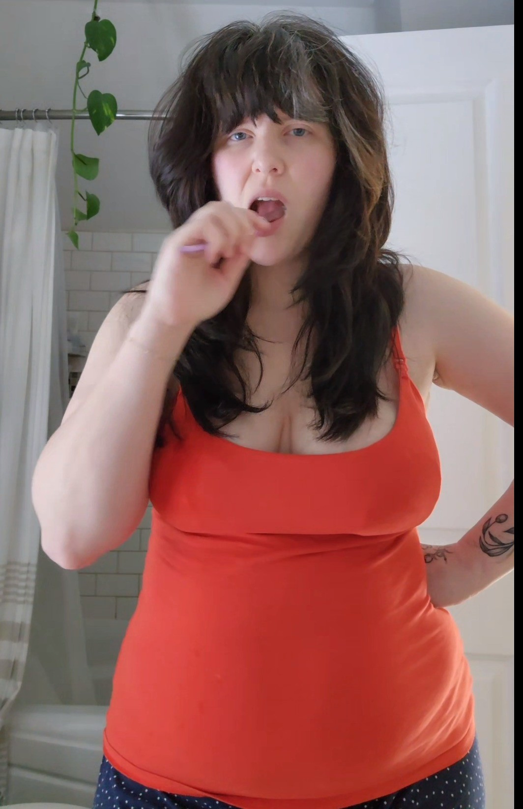 These nursing tanks are all I wear in the first few months postpartum! Bonus: the shelf bra holds in your nursing pads!* I am brushing my teeth here

#LTKmidsize #LTKbaby #LTKfindsunder50