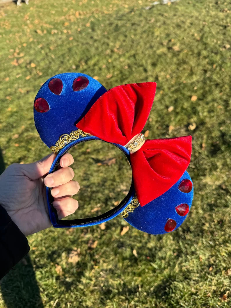 Snow White Princess Inspired Mouse Ears, Minnie Ears, Mickey Ears | Etsy (Global)