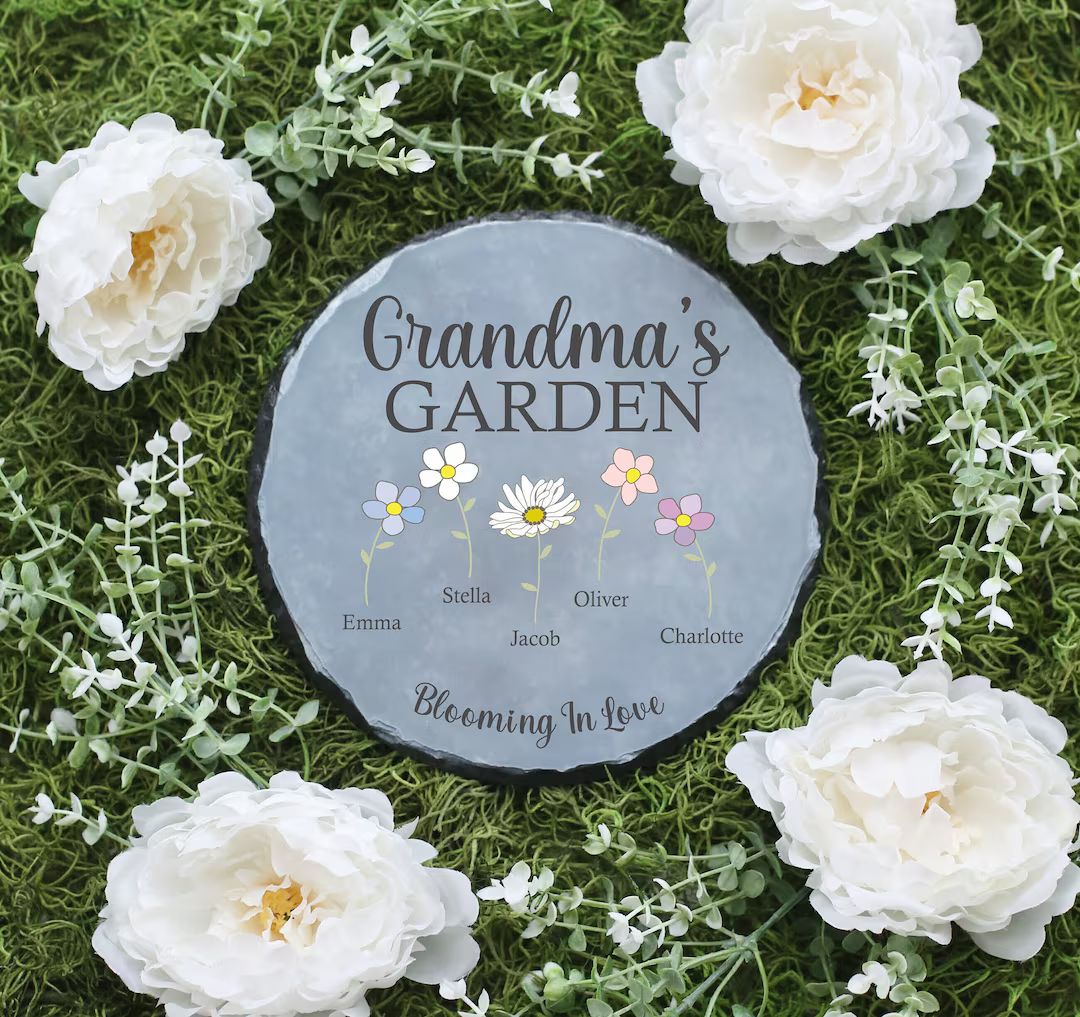 Personalized Garden Stone Mother's Day Gift - Etsy | Etsy (US)