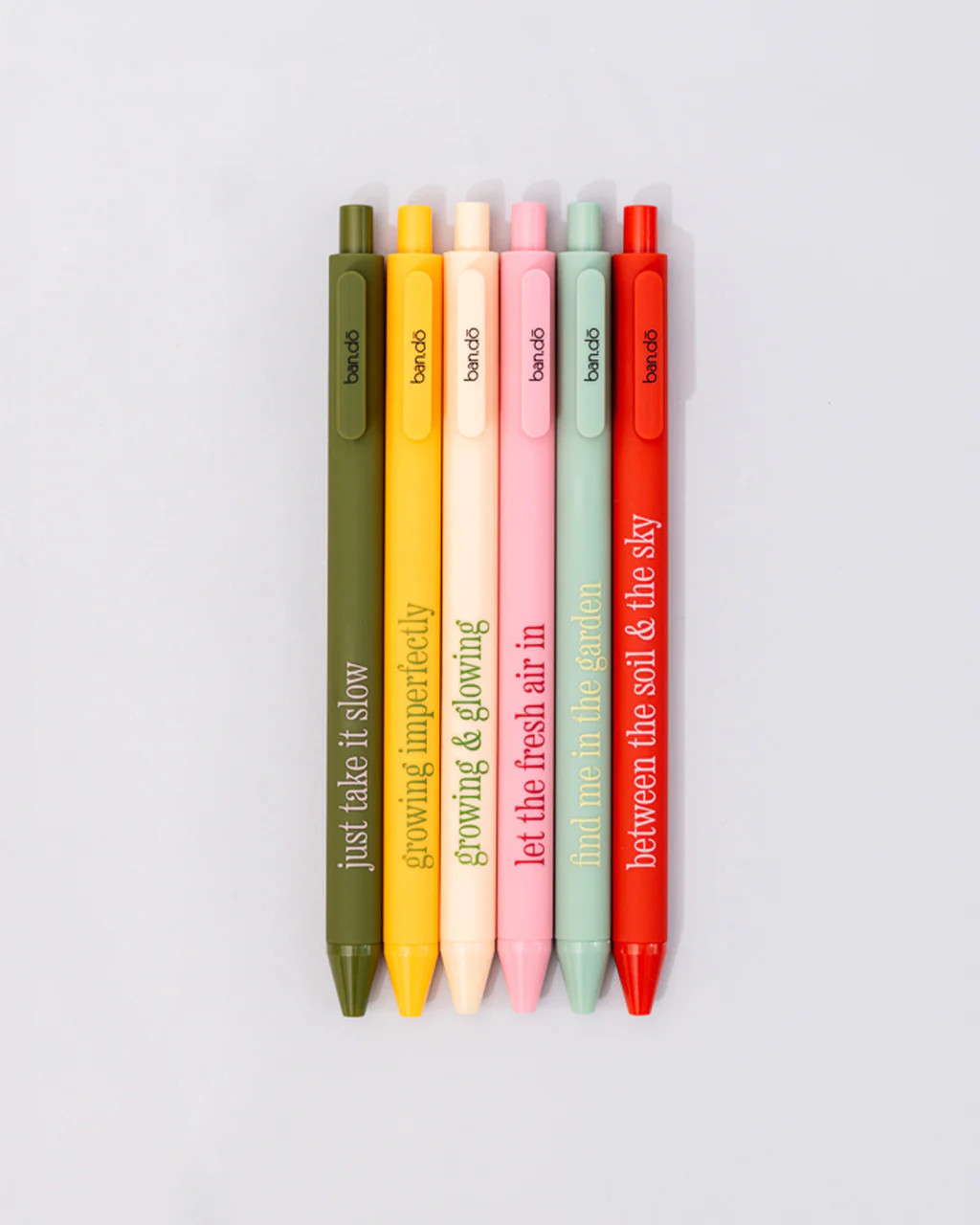 Write On Gel Pen Set - Garden Sayings | ban.do