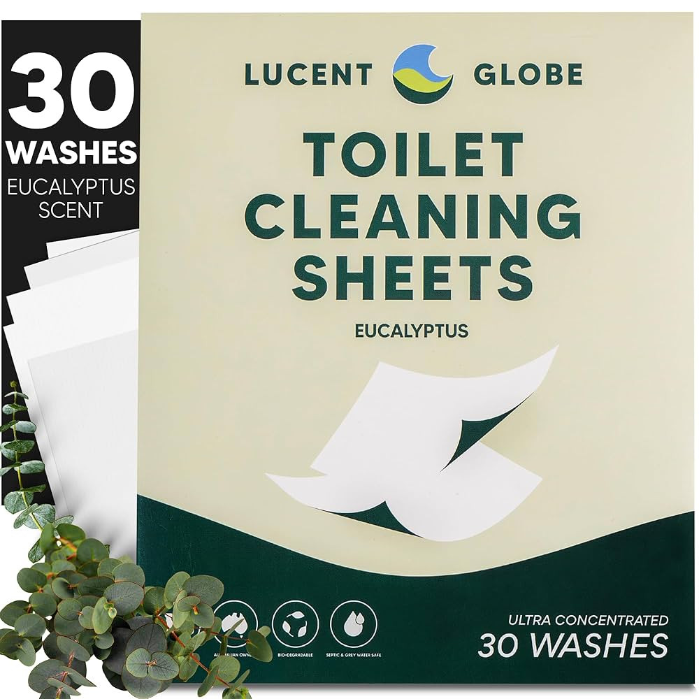 Toilet Cleaning Sheets | Strips - Tough on Dirt & Stains - Safe for Toilets & Septic Systems - Co... | Amazon (US)