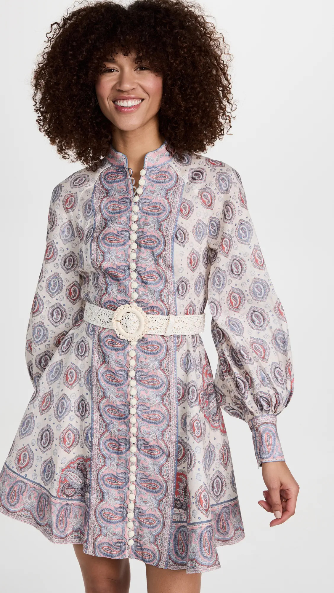 Zimmermann Vitali Button Up Mini Dress | Shopbop | Shopbop