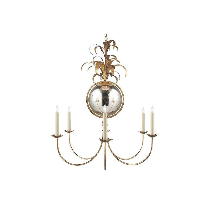 Gramercy Medium Chandelier, Gilded Iron | One Kings Lane
