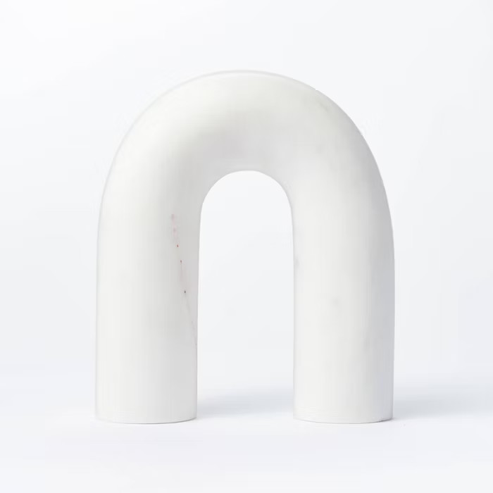 7" x 2" Decorative Marble Arch Figurine White - Threshold™ designed with Studio McG... | Target