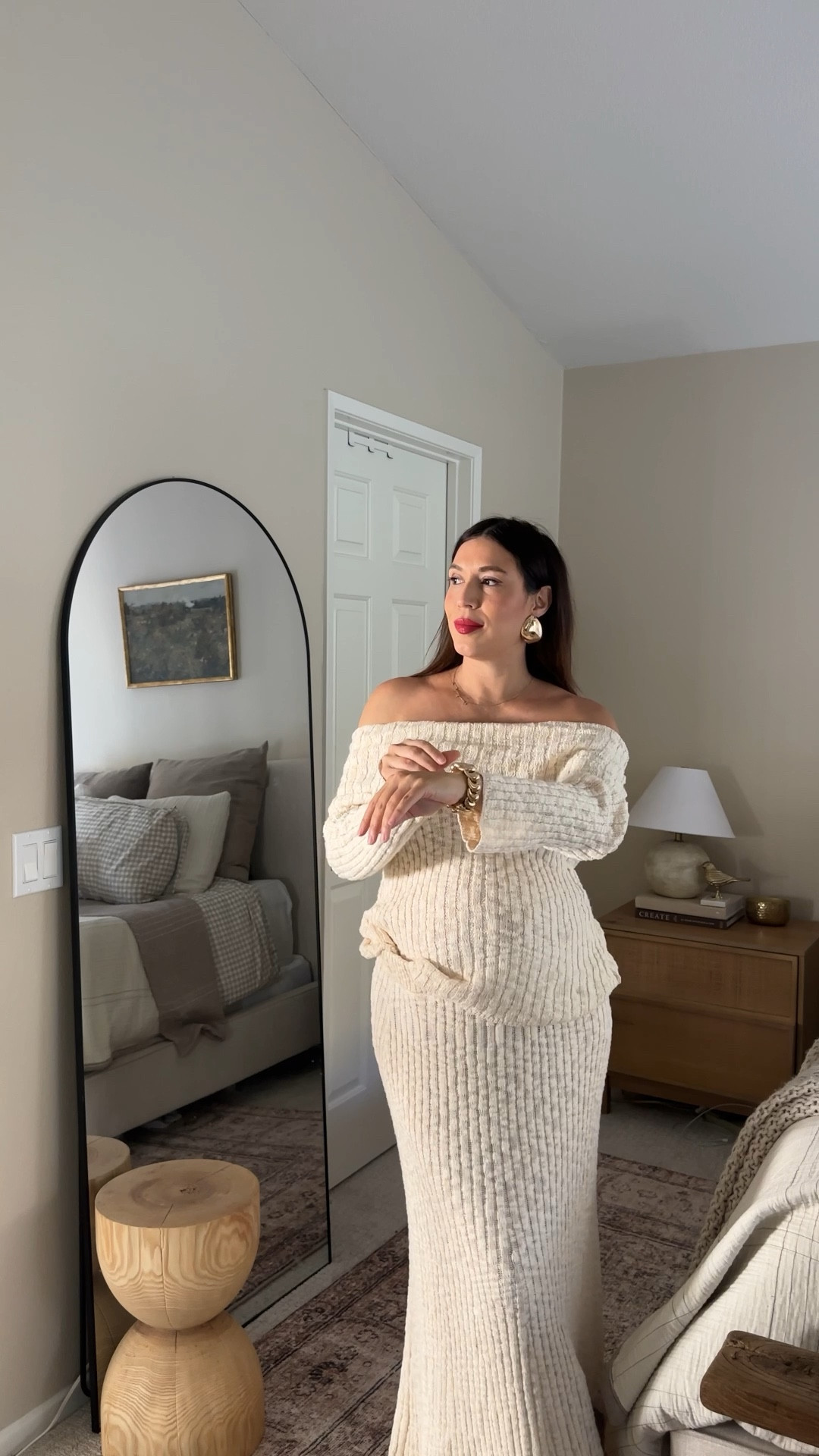 Day 8/3 of fall outfits - this 2 piece set is so comfy and would look so cute with a bump. Wearing a m in top and bottom. 

#LTKHoliday #LTKSeasonal #LTKBump