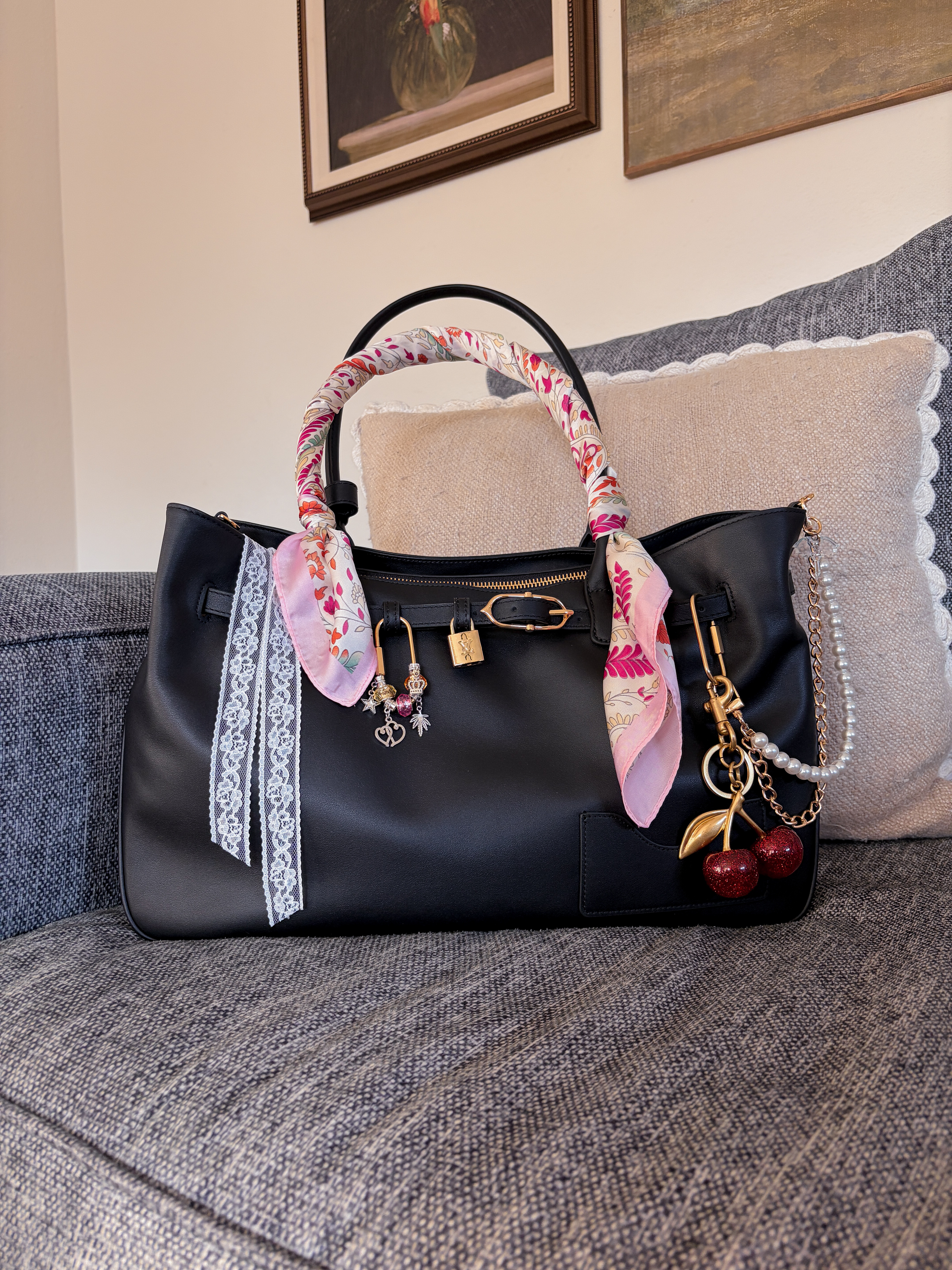 love adding a little ✨personality✨ to my bags! oleada bag, oleada tote, oleada work tote, oleada handbag, work tote bag, work bag, office bag, commuter bag, everyday tote, laptop bag, black leather tote, black work bag, luxury work bag, designer work tote, premium tote bag, quiet luxury style, old money aesthetic, elevated accessories, timeless handbag, everyday luxury, luxury handbag, designer handbag, nordstrom finds, nordstrom handbags, nordstrom fashion, workwear essentials, office style, business casual accessories, travel tote, personal item bag, airport travel bag, carry on bag, chic travel bag, tote bag essentials, everyday handbag, black handbag, structured tote, minimalist handbag, capsule wardrobe accessories, wardrobe staples, investment bag, handbag collection, bag lover, purse collection, luxury accessories, fashion accessories, classic style, timeless fashion, elegant style, sophisticated style, workwear fashion, office outfit accessories, bag styling, handbag styling, scarf on handbag, twilly scarf, bag scarf styling, handbag accessories, bag charms, cherry bag charm, charm bag trend, personalized handbag, pearl bag chain, coquette accessories, feminine style, luxury inspired fashion, designer inspired style, chic accessories, fashion finds, shop my ltk, ltk fashion, ltk finds, luxury look for less, handbag obsession, purse wishlist, everyday essentials, workwear must haves, fashion content creator, elevated everyday style, classic wardrobe, luxury lifestyle, nordstrom style, travel essentials, commuter essentials, polished style, professional wardrobe, black tote bag, stylish work bag, everyday carry, work bag essentials, office chic, elegant handbag, sophisticated accessories, modern professional style, luxury fashion finds  

 #LTKdayinmylife #LTKgrwm #LTKootd