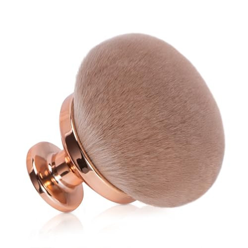 Blend & Blur Extra Large Body Makeup Brush for Self Tanner,Leg Makeup & Bronzer Self Tan Applicator, 90mm Wide Round Head Kabuki Brush For Application with Drawstring Bag (Rose Gold) | Amazon (US)