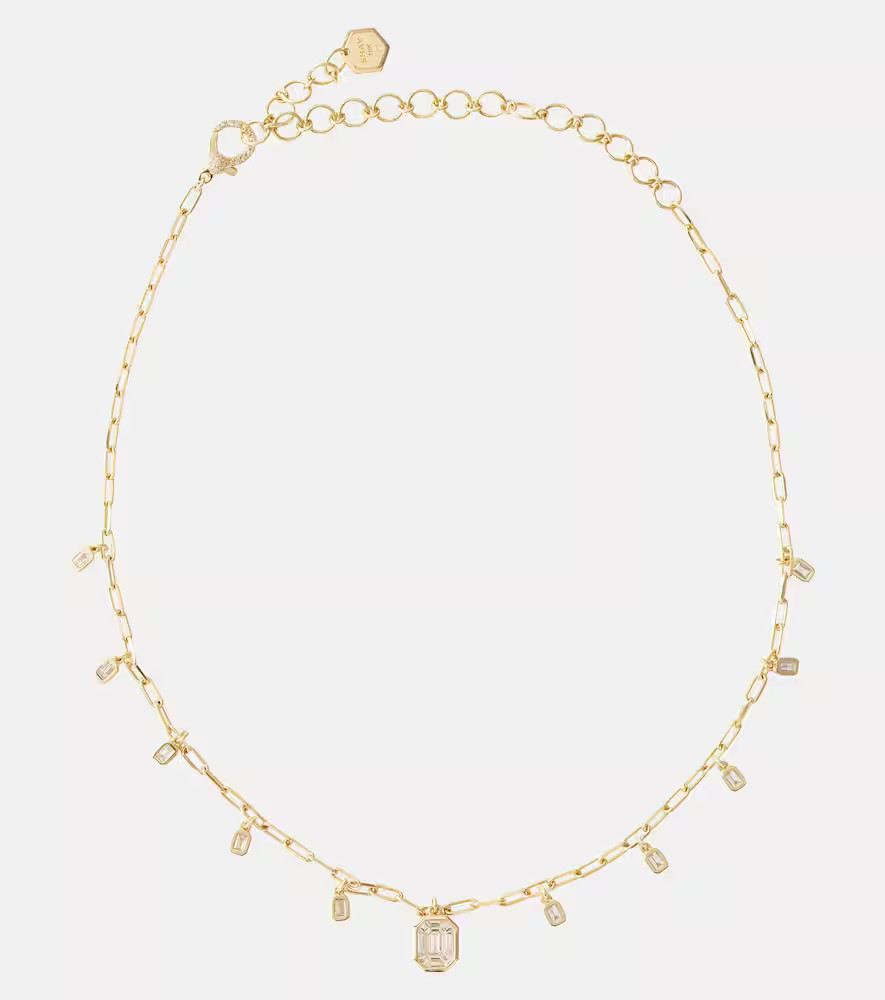 Shay Jewelry Diamond Illusion 18kt gold choker with diamonds | Mytheresa (US/CA)