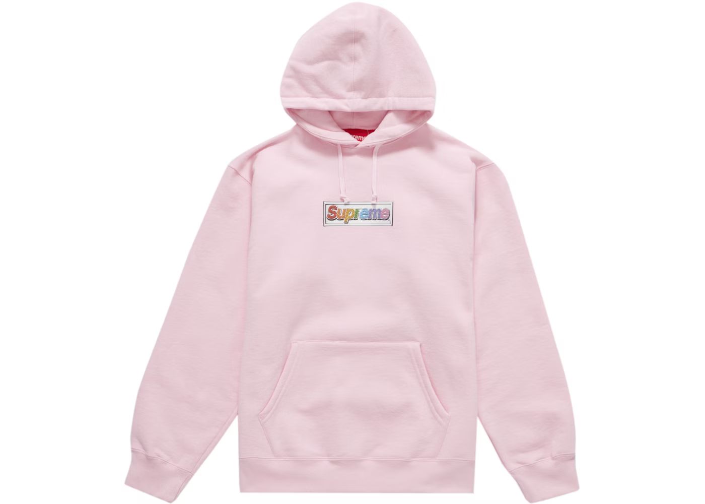 Supreme Bling Box Logo Hooded SweatshirtLight Pink | StockX