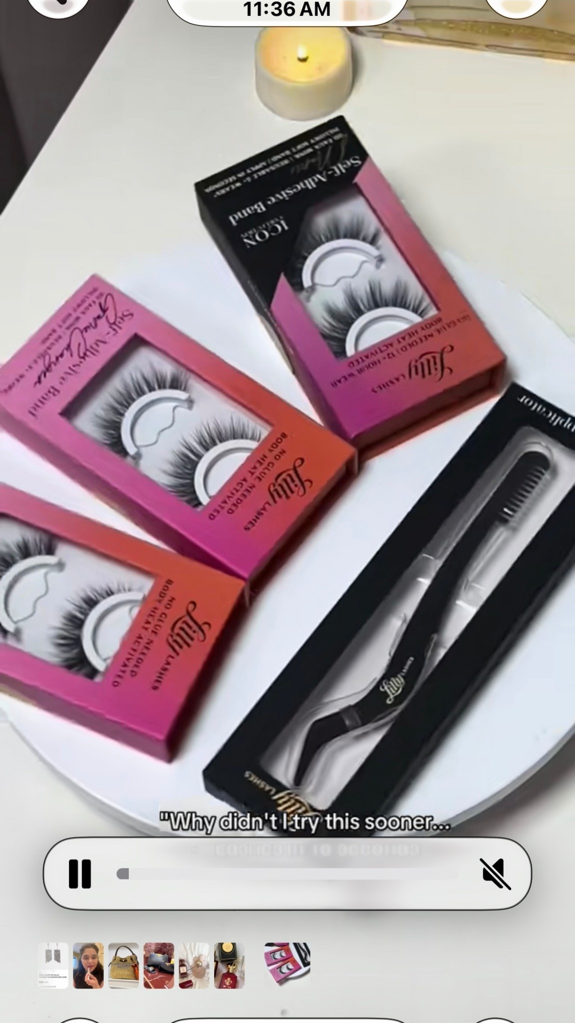 Lilly lashes reusable no glue
#LTKBeauty,