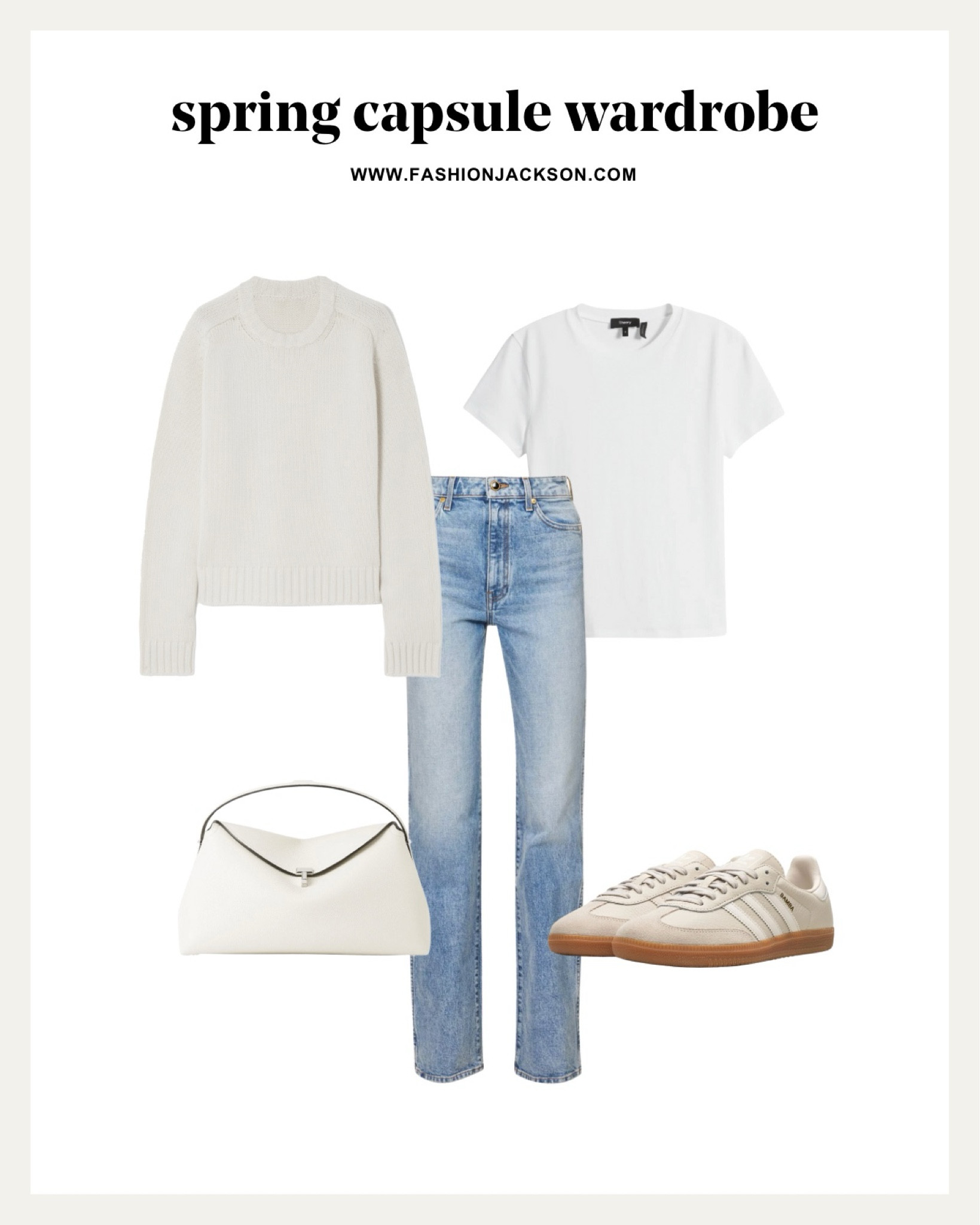 2024 Spring Capsule Wardrobe #springfashion #capsulewardrobe #springoutfit #springcapsule #springsweater #sambas #sambasoutfit #fashionjackson

#LTKstyletip #LTKSeasonal #LTKfindsunder100