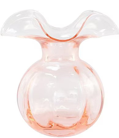 VIETRI Hibiscus Medium Fluted Vase - Pink | Dillard's