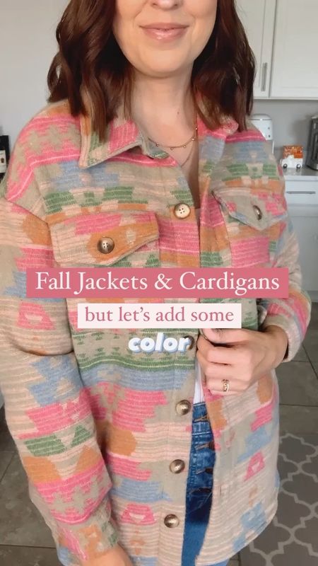 Fall Coats and Cardigans but make them colorful 💕✨

Size small in all items shown!

Code Lia20 for 20% off

Shacket season
Aztec print
Oversized coat
Oversized cardigans
Fall styles 

#LTKstyletip #LTKSeasonal #LTKfindsunder50