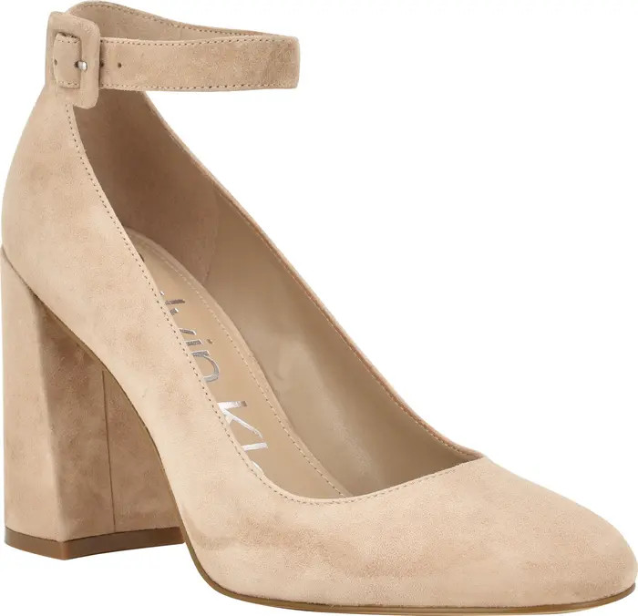 Calvin Klein Fionna Ankle Strap Pump (Women) | Nordstrom | Nordstrom