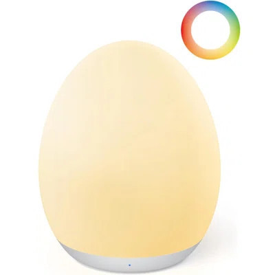 Baby Egg Night Light: 7-Color Changing, Stepless Dimming, BPA-Free - Rechargeable with 1h Timer & Touch Control | Wayfair North America
