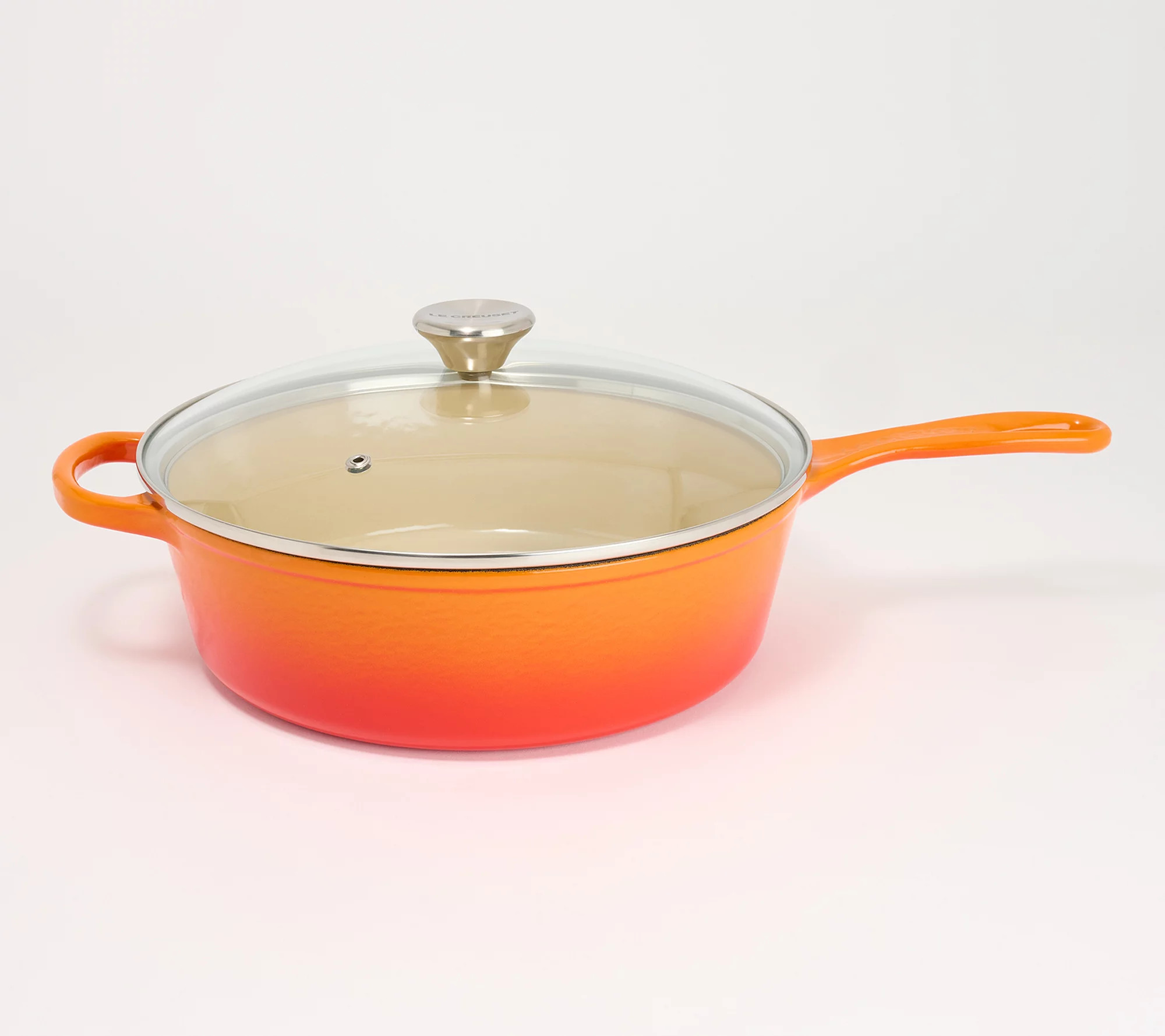 Le Creuset 3.75-qt Enameled Cast Iron Cassadou w/ Glass Lid - QVC.com | QVC