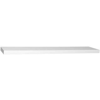 Home Decorators Collection 8 in. D x 36 in. L x 1-1/4 in. H White Slim Shelf-HDCSL36W - The Home ... | The Home Depot